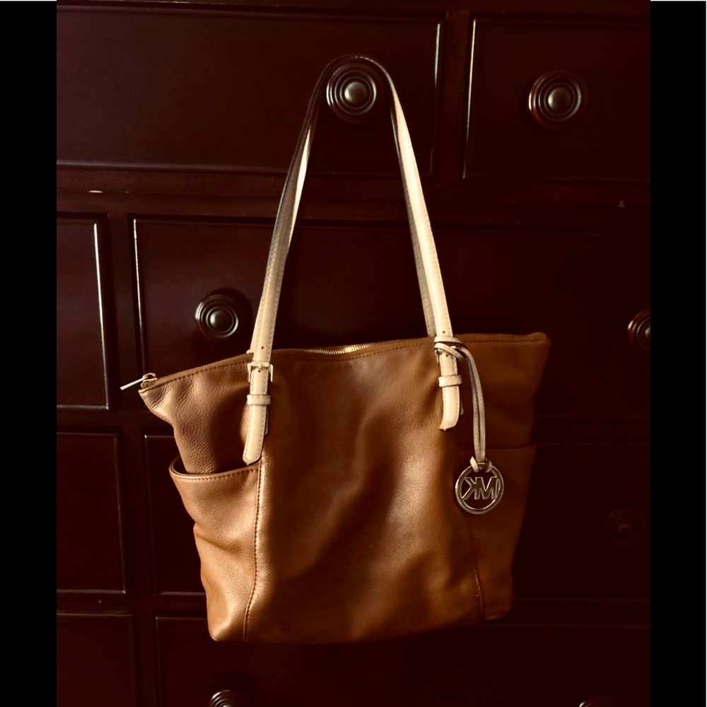 Michael Kors leather tote purse